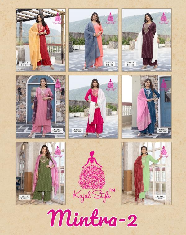 Mintra Vol 2 By Kajal Style Kurti Pant With Dupatta Collection